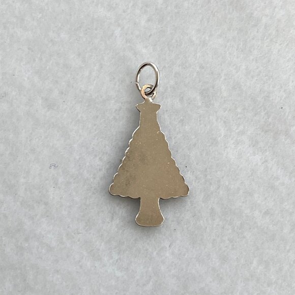 VTG Sterling Silver 925 Multicolored Enamel Christmas Tree Charm Pendant - Picture 7 of 16